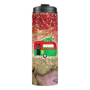 Tumbler Sublimation Design kamperen kleurrijk Thermosbeker