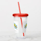 Tumbler van acryl : dinosaurussen drinkbeker (Links)