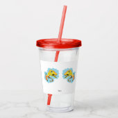 Tumbler van acryl : dinosaurussen drinkbeker (Achterkant)