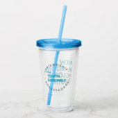 Tumbler van de 24e zitting van de Jeugdvergadering Acryl Drinkbeker (Achterkant)