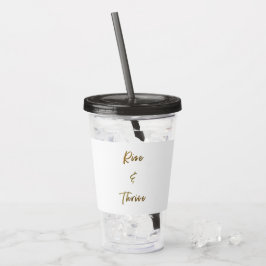 Tumbler van de flacon met stijf water acryl drinkbeker
