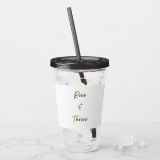 Tumbler van de flacon met stijf water acryl drinkbeker