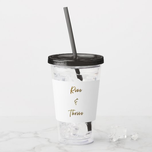 Tumbler van de flacon met stijf water acryl drinkbeker (Voorkant ijs)