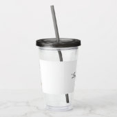 Tumbler van de flacon met stijf water acryl drinkbeker (Links)