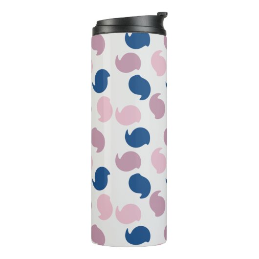 Tumbler van het Patroonontwerp van de Tweekleppige Thermosbeker (Gedraaid links)