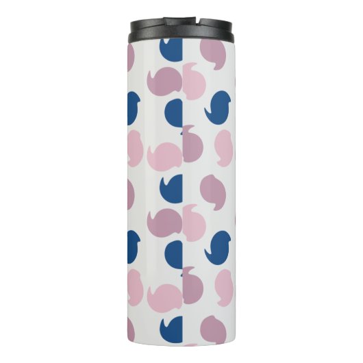 Tumbler van het Patroonontwerp van de Tweekleppige Thermosbeker (Achterkant)