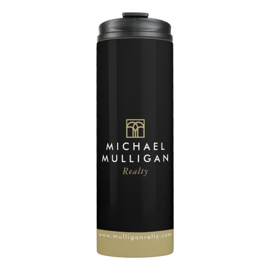 Tumbler van Real Estate Agent - Eigen Logo Cadeaui Thermosbeker (Voorkant)