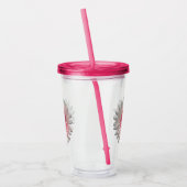 Tumbler - Watermeloen Lollipop Daisy Acryl Drinkbeker (Links)