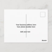 Tumbler zorginstructies voeg bedrijfsnaam logo toe briefkaart (Achterkant)