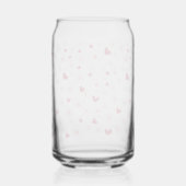 Tumblers en daisy harten blikvorm glas (Achterkant)
