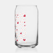 Tumblers en daisy harten blikvorm glas (Links)