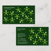 Tumblers - Martian Green over Dk Green Visitekaartje (Voorkant / Achterkant)