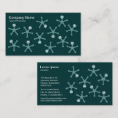 Tumblers - Ocean Green op Dk Green Visitekaartje (Voorkant / Achterkant)