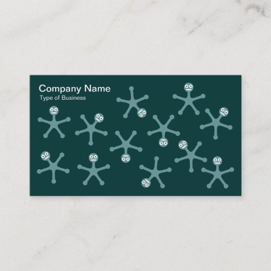 Tumblers - Ocean Green op Dk Green Visitekaartje (Voorkant)