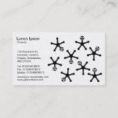 Tumblers - Zwart op Wit (Goud) Visitekaartje (Achterkant)