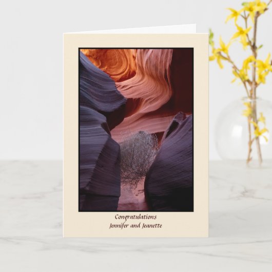 Tumbleweed Apache Trouwzegen Gay LGBT Kaart (Gele Bloem)