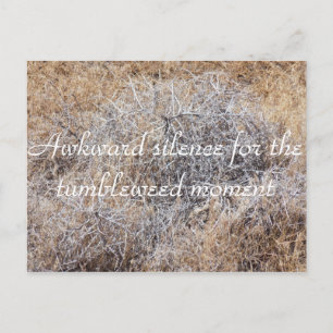 Tumbleweed Moment Sarcastisch Briefkaart