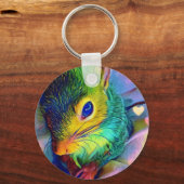 Tumbleweed omgeven door harten sleutelhanger (Voorkant)