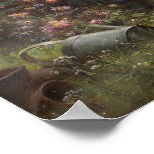 Tumbling Apples by Hans Zatzka - poster (Hoek)