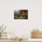 Tumbling Apples by Hans Zatzka - poster (Keuken)