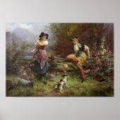 Tumbling Apples by Hans Zatzka - poster (Voorkant)