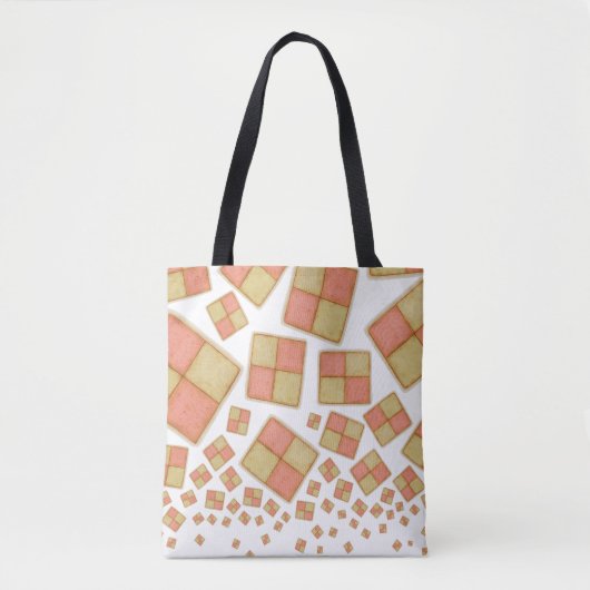 Tumbling Battenberg cake Canvas tas (Voorkant)