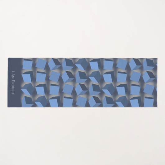 Tumbling Boxen Blue Yoga Mat (Voorkant (horizontaal))