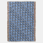 Tumbling Boxes Blauwe Worpdeken Deken (Voorkant Verticaal)