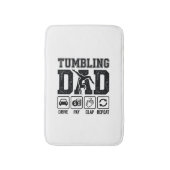 Tumbling Dad Drive Pay Clap Repeat Shirt Ontwerp_1 Badmat (Voorkant Verticaal)