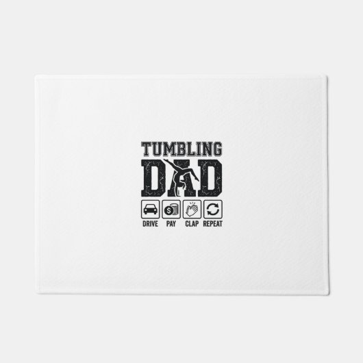 Tumbling Dad Drive Pay Clap Repeat Shirt Ontwerp_1 Deurmat (Voorkant)