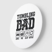 Tumbling Dad Drive Pay Clap Repeat Shirt Ontwerp_1 Grote Klok (Hoek)