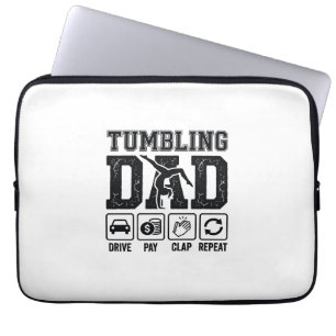 Tumbling Dad Drive Pay Clap Repeat Shirt Ontwerp_1 Laptop Sleeve