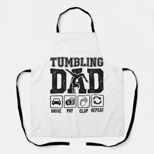 Tumbling Dad Drive Pay Clap Repeat Shirt Ontwerp_1 Schort