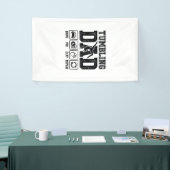 Tumbling Dad Drive Pay Clap Repeat Shirt Ontwerp_1 Spandoek (Beurs)