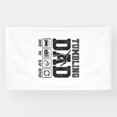 Tumbling Dad Drive Pay Clap Repeat Shirt Ontwerp_1 Spandoek (Horizontaal)