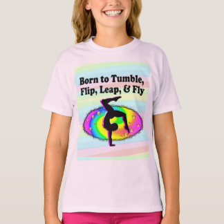 TUMBLING EN FLIPPING GYMNAST MEISJE T-SHIRT