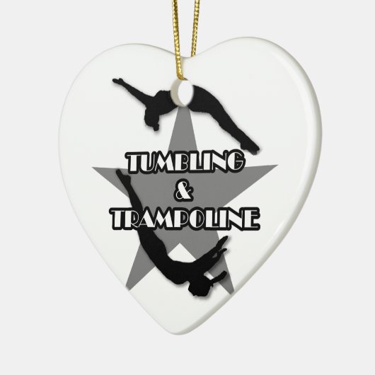 Tumbling en Trampoline-versiering Keramisch Ornament (Links)