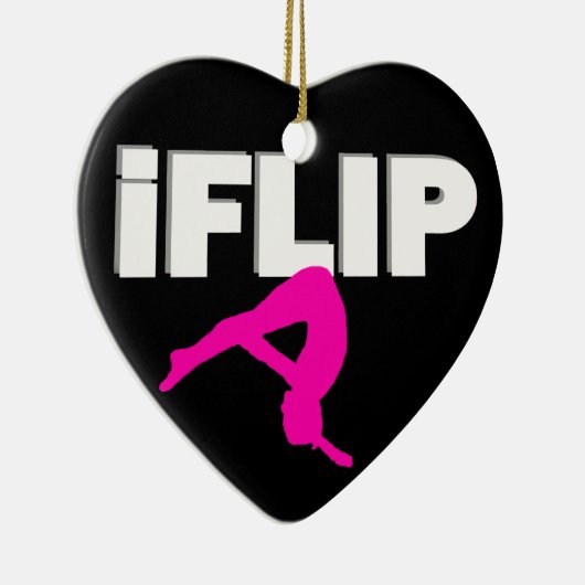 Tumbling gymnast keramisch ornament (Rechts)