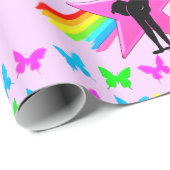  TUMBLING GYMNAST MEISJE CADEAUPAPIER (Rol Hoek)