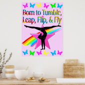  TUMBLING GYMNAST MEISJE POSTER (Keuken)