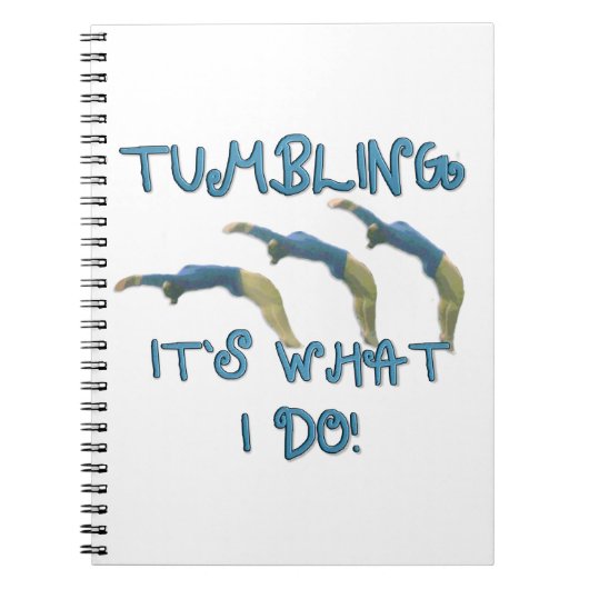Tumbling gymnast notitieboek (Voorkant)