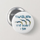 Tumbling gymnast ronde button 5,7 cm (Voorkant /achterkant)