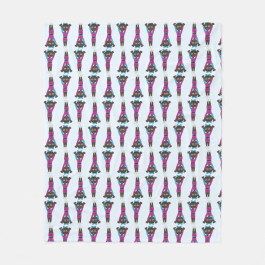 Tumbling Gymnastiek Acrobat Gym Dance Teacher Fleece Deken (Voorkant)