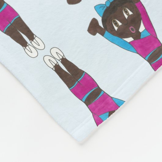 Tumbling Gymnastiek Acrobat Gym Dance Teacher Fleece Deken (Hoek)