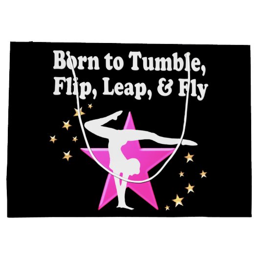 TUMBLING GYMNASTIEK ONTWERP LARGE CADEAUTASJE (Achterkant)