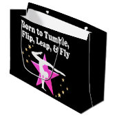 TUMBLING GYMNASTIEK ONTWERP LARGE CADEAUTASJE (Voorkant Gekanteld)