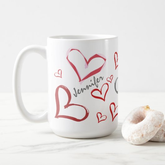 Tumbling Hearts Koffiemok (Met donut)