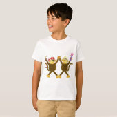 Tumbling Monkey Princess & Monkey Pirate T-shirt (Voorkant volledig)