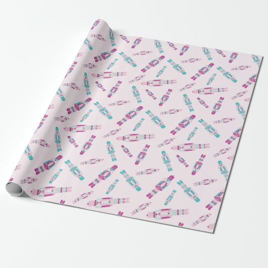 Tumbling Notenkraker Wrapping Paper Roll Cadeaupapier (Uitgerold)