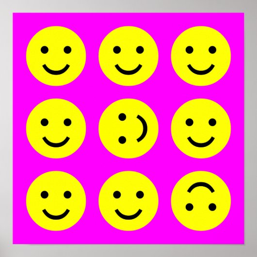 Tumbling - Op Magenta Roze Poster (Voorkant)